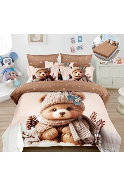 Happy Home Bed linen with ELASTIC 180 x 200, for double bed, FINET, 4 pieces