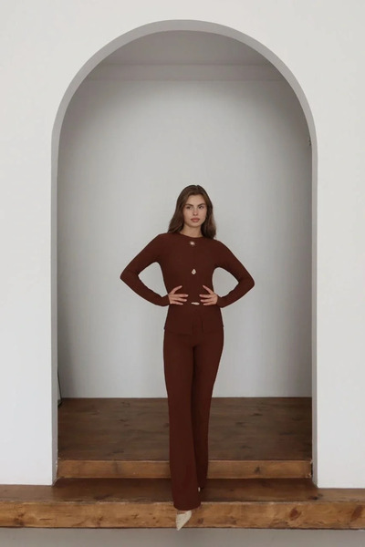 BLACK MODBLACK Ottoman Lower Top Set Brown Pt510442