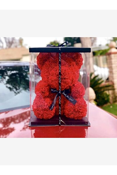 naniland.ro Artificial Rose Teddy Bear with Heart – 50 cm