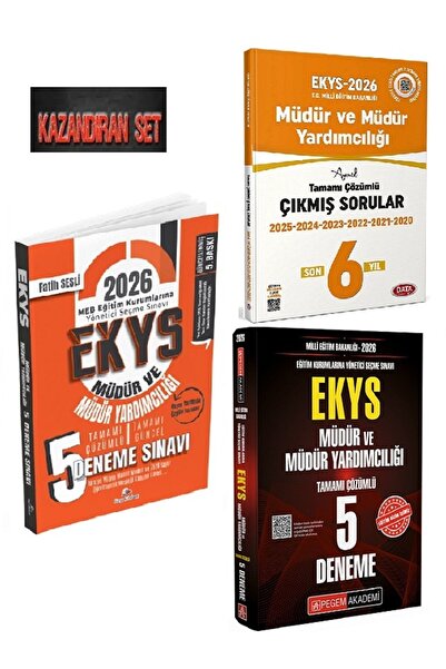 Pegem Akademi Yayıncılık Pegem 2026 MEB EKYS Müdür ve Müdür Yardımcılığı 5 De...