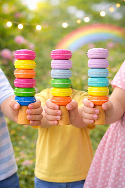 seymenbıçakçılık 3-Piece Macaron Shaped Felt Tip Pen Set |   Colorful Childre...