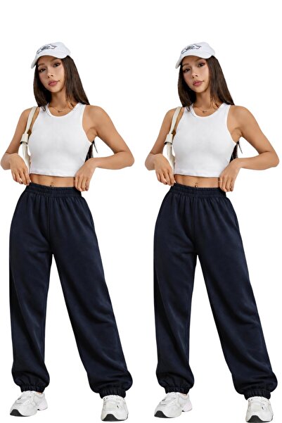 Karatopak Σετ 2 τεμαχίων Ψηλόμεσο Χειμερινό Φούτερ Unisex με ελαστικά πόδια