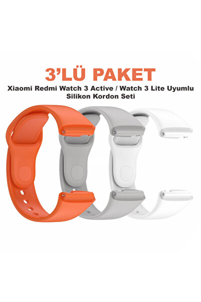 Dexmon Xiaomi Redmi Watch 3 Active / Watch 3 Lite Compatible 3-Piece Silicone...