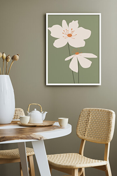 NT Handmade Laminated Framed Pvc Protected Uv Printing Abstract Floral Patter...