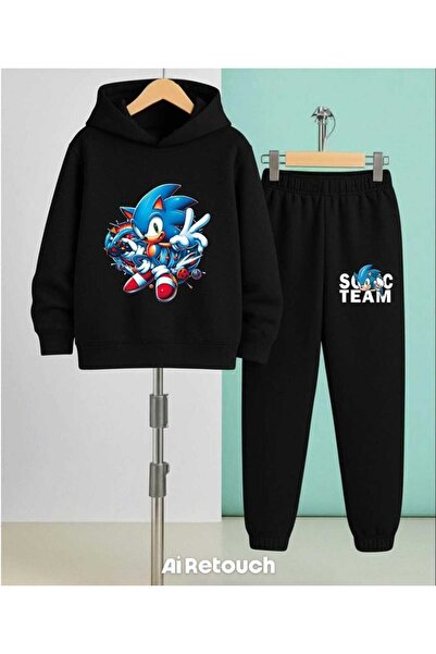 Nice Clothes Set trening pentru copii cu glugă UNISEX BIG SOC TEAM PRINT