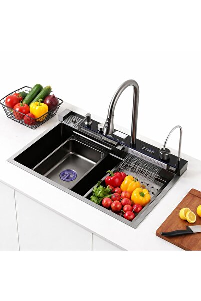 OEM Chiuveta multifunctionala smart pentru bucatarie, robinet flexibil, casca...