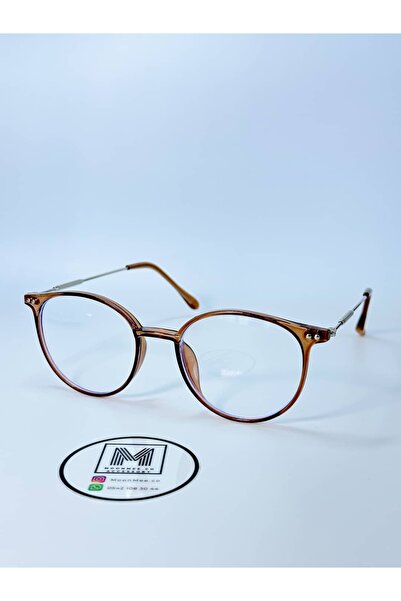 MOONMEE Tera Blue Block Gözlük - Unisex Güneş Gözlüğü Açık Kahve UV400 Korumalı