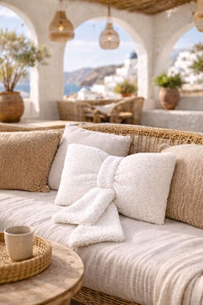 Cherry Bloom Cotton Valentine's Day Gift Ribbon Pillow