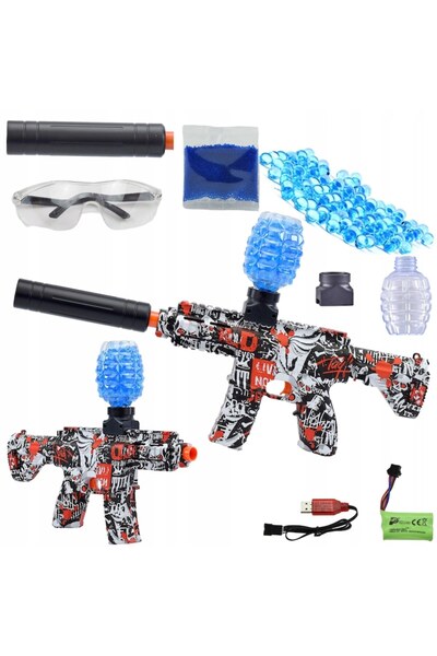 UNİBOX Pistol Automat Sharpshooter M416 cu Bile de Gel, Acumulator Inclus, Ti...