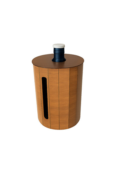 Yishilim ahşap dekoratif damacana kılıfı örtüsü saklama kabı