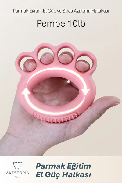 Akestoria Med Parmak Eğitim El Güç ve Stres Azaltma Halkası