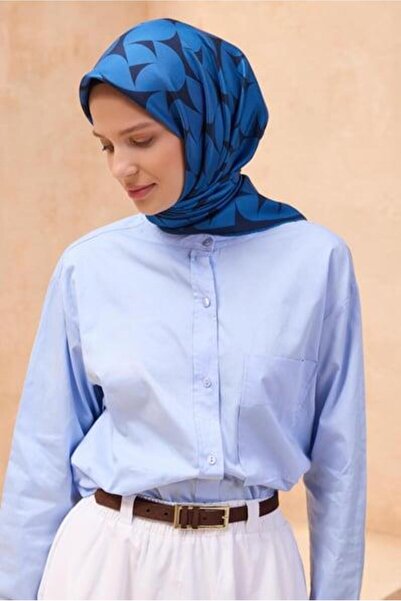 Belli Tivil Κασκόλ από Αγνό Μετάξι IST 4117- 54 Μπλε Ίντιγκο - Ναυτικό Μπλε Κ...