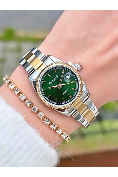 Ferrucci Women's Wristwatch New Model Steel Band Waterproof Minimal Case 2 Ye...