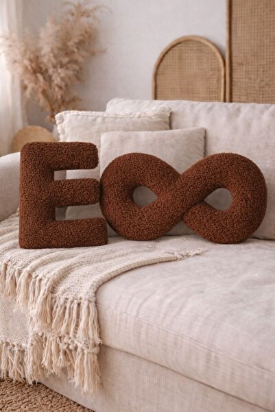 Cherry Bloom Cotton Sevgililer Günü Hediye Harf Yastık Ve Sonsuzluk Yastık 25 cm