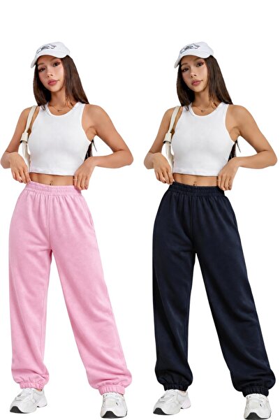 Karatopak Σετ 2 τεμαχίων Ψηλόμεσο Χειμερινό Φούτερ Unisex με ελαστικά πόδια