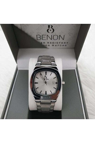 benon Men's Wristwatch Stainless Steel Waterproof Modern