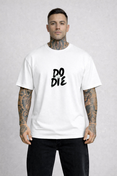 LORVEX 100% Cotton T-Shirt Oversized (Comfortable Fit) Do or Die Printed