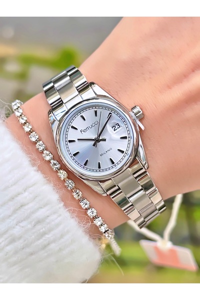 Ferrucci Women's Wristwatch New Model Steel Band Waterproof Minimal Case 2 Ye...