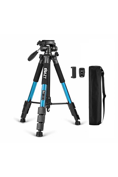 AZT Q111 10 kg Kapasiteli 150cm Çantalı Pan Kafa Profesyonel Tripod Telefon T...