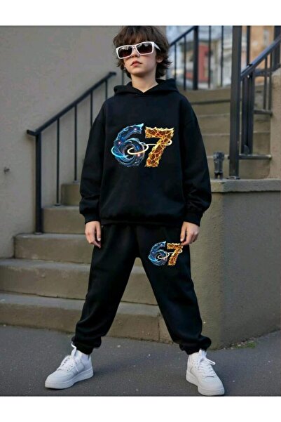 stil x Six Seven Printed Boys' Tracksuit, 67 Designs