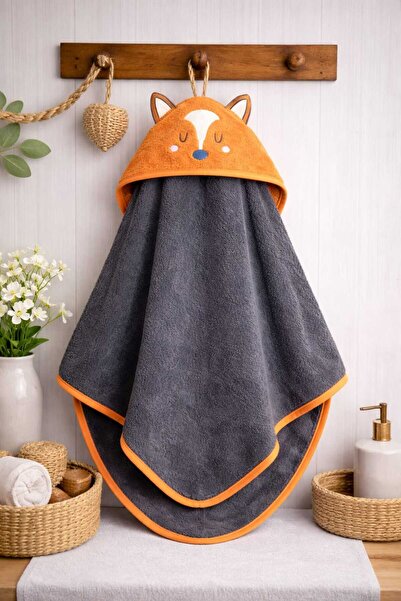 krm kerem bebe 75*75cm 100% Cotton Embroidered with Head & Soft & Water Absor...