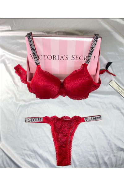 Kelebeklingerie Lace Push up Bra String Set (Shipping Without Box)