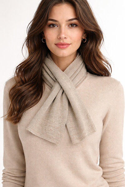 Sebir Moda Cross-Tied Knitwear Acrylic Scarf