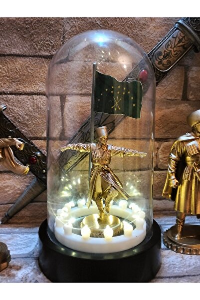 Butik ADİGE FİGÜR DANS EDEN ERKEK GOLD IŞIKLI BİBLO , FANUS İÇİNDE ADİGE FİGÜR