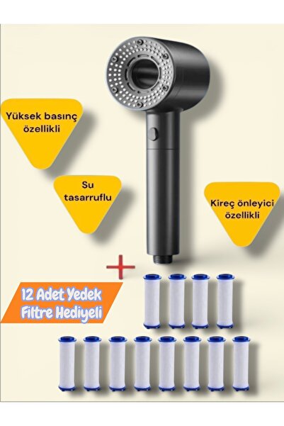 TRUVA 5 Functions Special Design Water Saving Anti-Limescale Shower Head and ...