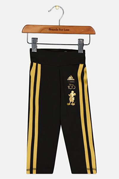 adidas بنطال رياضي للأطفال الصغار بشعار ماركة، متعدد الألوان