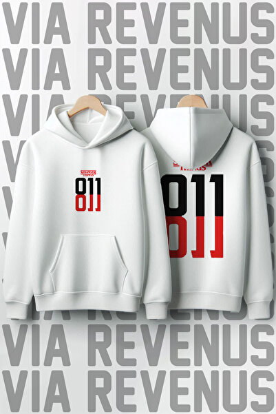 Vordevia Stranger Things 11 Printed Unisex Oversized Hooded Sweatshirt Specia...