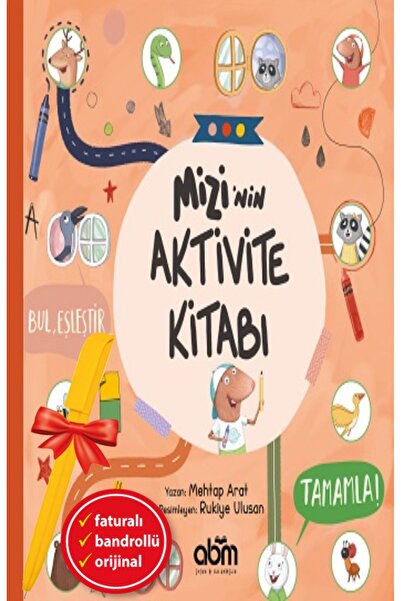 Abm Yayınevi كتاب أنشطة ألفا كalem+Mizi (ميهتاب أرات) كتاب أدب الأطفال الجديد...