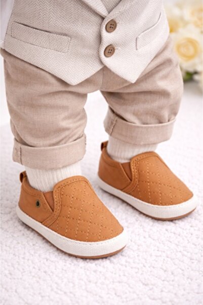 HANNA Pantofi maro tip mocasini pentru bebelusi