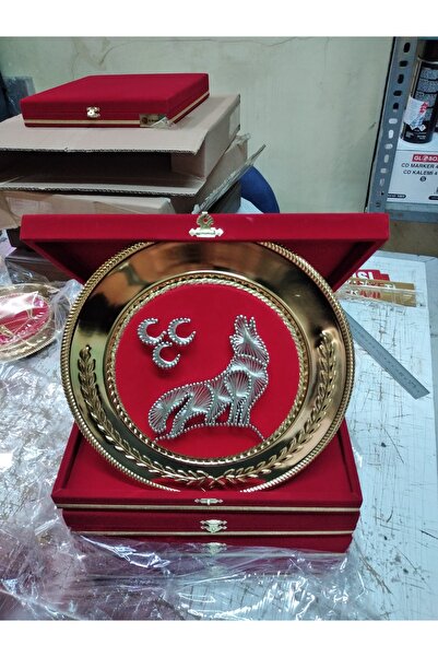 ayso kozmetik KURT FİGÜRLÜ FİLOGRAFİ PLAKET TABLO AYYILDIZ