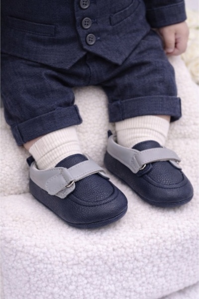 HANNA Pantofiori bleumarine tip mocasini - Beldy