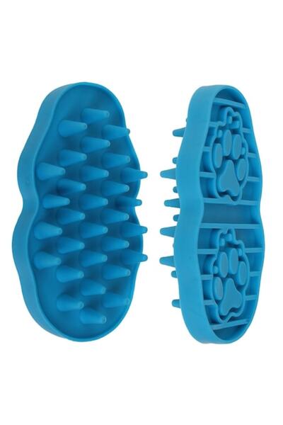 OEM Bath and Massage Brush for Dogs, Blue, 7.5x3x13cm