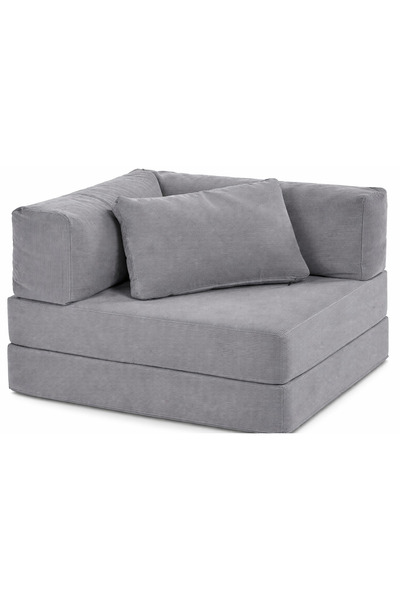 puffiber Tekli Köşe Koltuk,Döüştürülebilir Yer Yatağı 100x100 cm