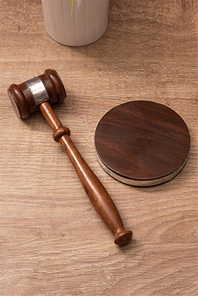 direkstoktan Ahşap Avukat Hakim Tokmağı - Wooden Judges Gavel /Gül Ağacından ...