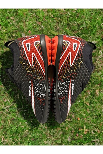 sinmm Dječje Tepih terenske cipele ravne (crno-crvene)