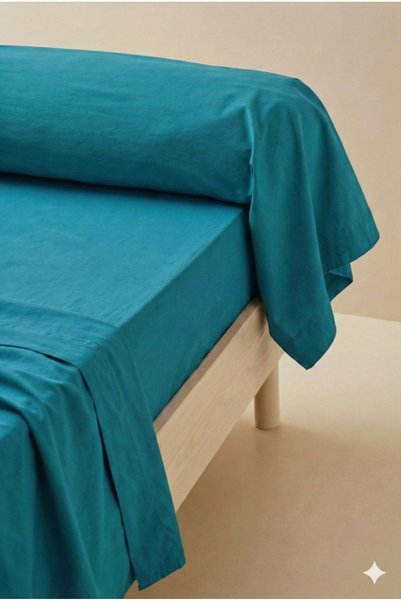 Maki Home Makiteks 100% Cotton 85X185 cm Green Large Size Sausage Pillowcase