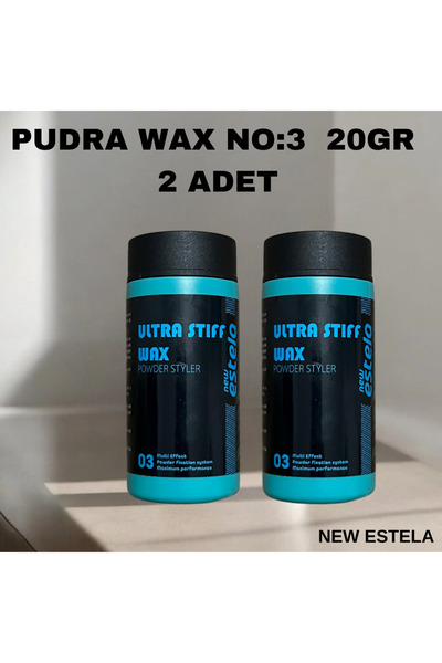 new estela PUDRA WAX, PROFESYONEL BAKIM NO 3 /20GR 2 adet