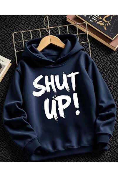 Revasser Hanorac unisex pentru femei/bărbați SHUT, colorat, cu imprimeu perso...