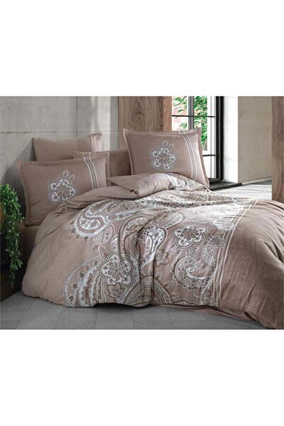 toyigoo Clasy Single Satin Duvet Cover Set Pellini V1 Brown
