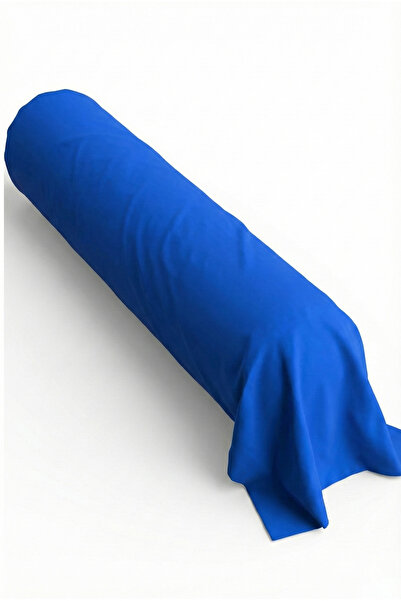 Maki Home Makiteks 100% Cotton 85X185 cm Blue Large Size Sausage Pillowcase