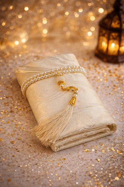 GIFT Ramadan gift set: prayer rug with rosary (1 piece)