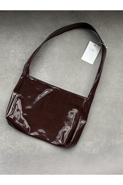Larolina Women's Patent Leather Shoulder Bag with Magnet Closure