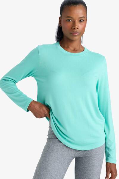 DeFacto Standard Fit Crew Neck Sportsman Long Sleeve T-Shirt G3779Ax25Sp