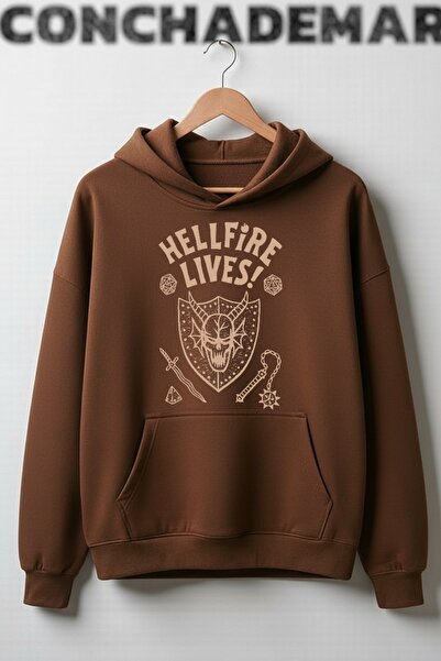 Vordevia Stranger Things Hellfire Lives Printed Premium Cotton 3 Thread Combe...