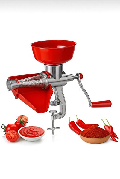 ATLT ATLANTİS EV YAPIMI SALÇA MAKİNESİ ÇEVİRME KOLLU PASLANMAZ ALEMİNYUM DOMA...