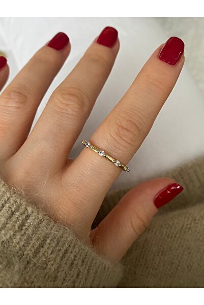 Pinery Jewels إصدار محدود - خاتم نسائي من حجر الزركون مع تعديل من الأسفل